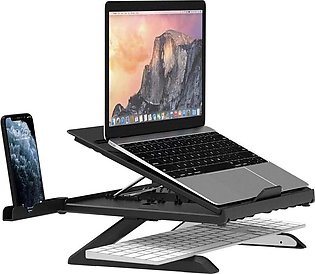 Tronsmart D07 Foldable Adjustable Laptop Riser with Phone Holders, Compatible w…