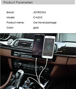 Joyroom C-M213 Car Travler Package With Car Phone Holder Car Charger 2 Fix Data…
