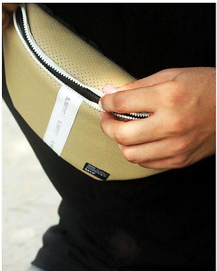 Offbeat Unisex Beige Dotted Fanny Pack