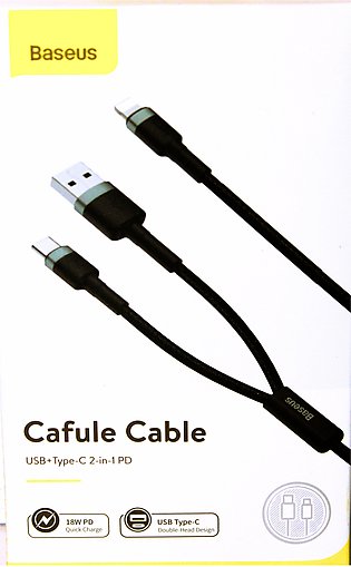 Baseus Caful Cable Usb+Type-C 2-In-1 Pd