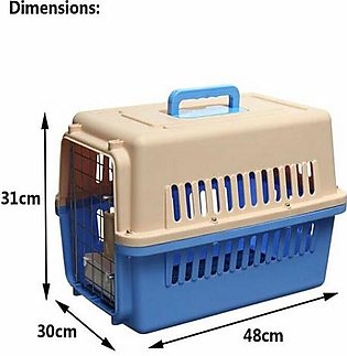 Portable Pet Carrier Cage With Feeding bowl - Dog/Cat