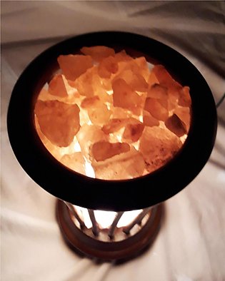 V Shaped Flowers Pot Himalayan Salts Night Lamps