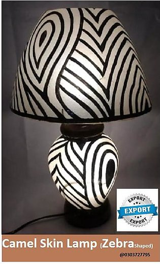 Camel Skin Lamp Zebra Shaped