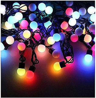 Pack of 2 - Decorative LED Globe String Lights - Multicolour - 20Ft