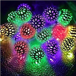 Multi Colored Fairy Light with Metal Balls