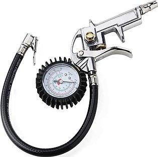 Air Auto Motorcycle Truck Tire Tyre Inflating Inflator Tool Pressure Dial Gauge