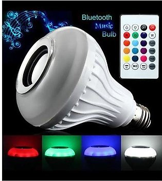 Rgb Colorful Led Bulb With Remote And Bluetooth Speaker