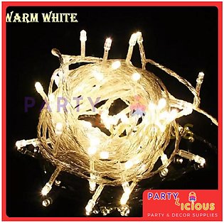 220v Fairy Lights 25 Feet String - Warm White