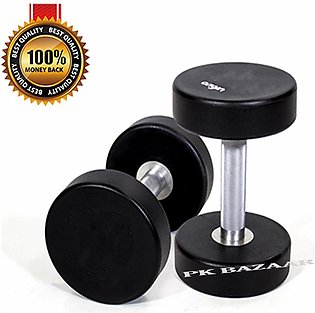 28kg Ultra High Quality Rubber Coated Dumbbell Fitness Home Gym Home Exercise D…