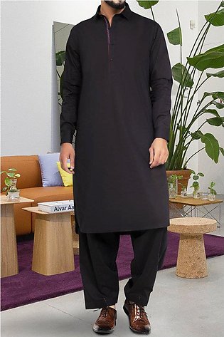 Formal Shalwar Suit for Men SKU: EG2668-Black
