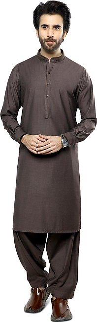 Formal Shalwar Suit for Men SKU: EG2966-D-Brown
