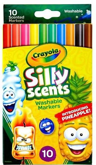 Crayola Silly Scents Slim Fine Line Washable Markers-10