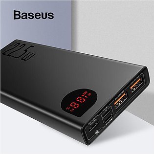 Baseus Adaman Metal Digital Display Quick Charge Power Bank 22.5W 20000mAh - Bl…