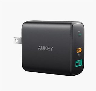 AUKEY PA-D1 Dual-Port 30W PD Wall Charger with Dynamic Detect (18-Months Warran…