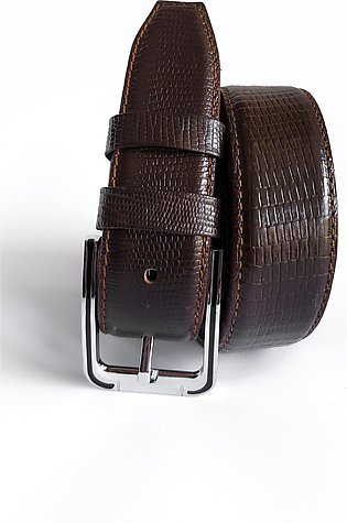 Textured Premium Elegant Belt // Brown