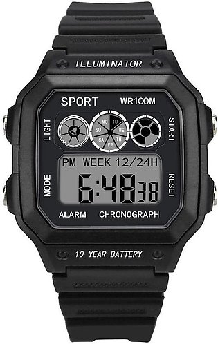 Luxury Men LED Waterproof Diving Digital Military Sport Wrist Watch