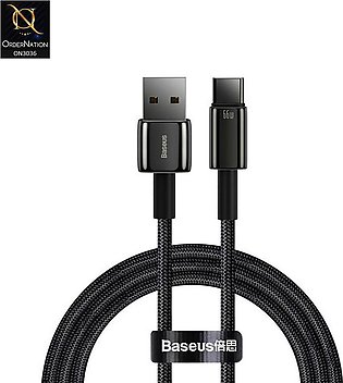 Baseus 66W USB To Type-C Fast Charging Cable 5A 2 Meter - Black