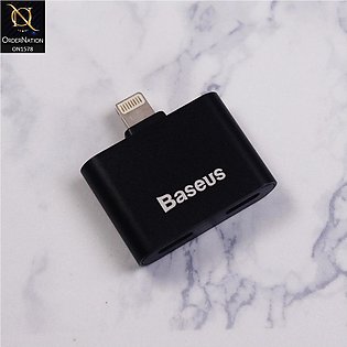 Baseus L39 Dual Interface Charging + Music Lightning Adapter - Black