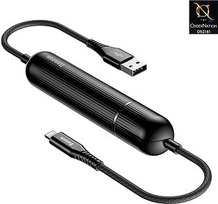 Black - Baseus 2500mah Energy Two-In-One Power Bank Lightning Cable