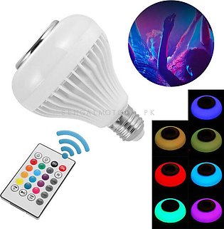 Remote Control RGB LED Bulb with Bluetooth Speaker Option