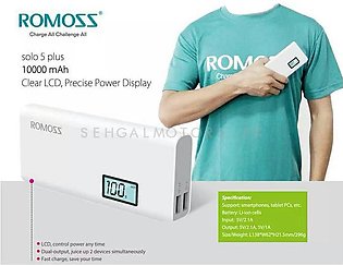 Romoss Power Bank 10000 MAH - Solo 5 Plus