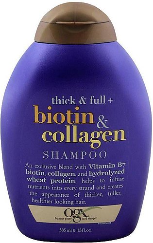 OGX Thick & Full + Biotin & Collagen Shampoo - 385ml