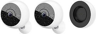 Logitech Circle 2 Home Security Camera - Combo Pack: 2 Wire-Free Cameras + 1 Re…