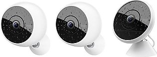 Logitech Circle 2 Home Security Camera - Multi-Pack: 2 Wire-Free Cameras + 1 Wi…